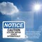 Signmission Caution Electric Motor Starts Automatically OSHA Notice Sign, Plastic, 10in W x 7in L, 2PK OS-2PACK-NS-P-710-L-10474 - alternate 4